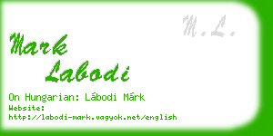 mark labodi business card