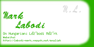 mark labodi business card